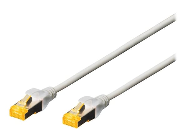 DIGITUS Professional - Patchkabel - RJ-45 (han) til RJ-45 (han) - 25 cm - SFTP - CAT 6a - halogenfri - grå