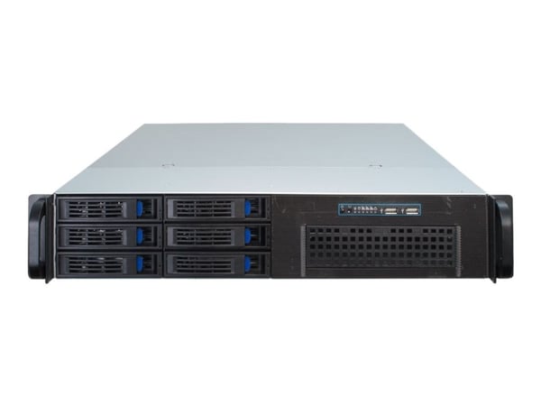 Inter-Tech IPC 2U-2406 - Rackmonterbar 2U - SSI EEB - SATA - hot-swap - ingen strømforsyning - USB