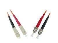 MicroConnect - Nettverkskabel - ST/PC-multimodus (hann) til SC/PC-multimodus (hann) - 2 m - fiberoptisk - 50 / 125 mikroner - OM1
