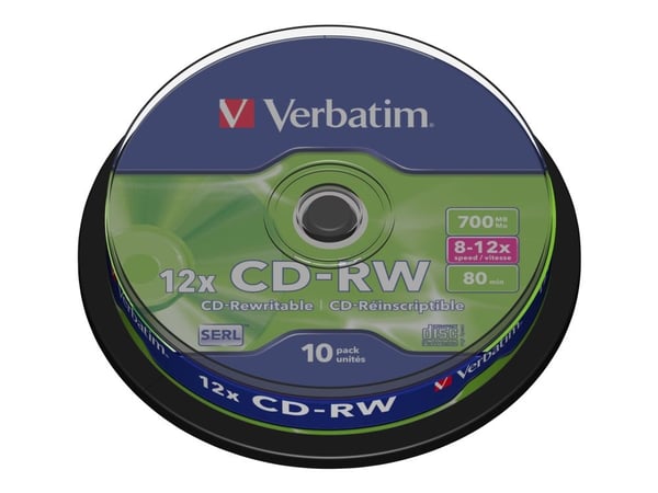 Verbatim DataLifePlus - 10 x CD-RW - 700 MB 8x - 12x
