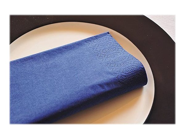 Duni - Servett - Storlek 40 x 40 cm - engångsvara - mörkblå (paket om 125)