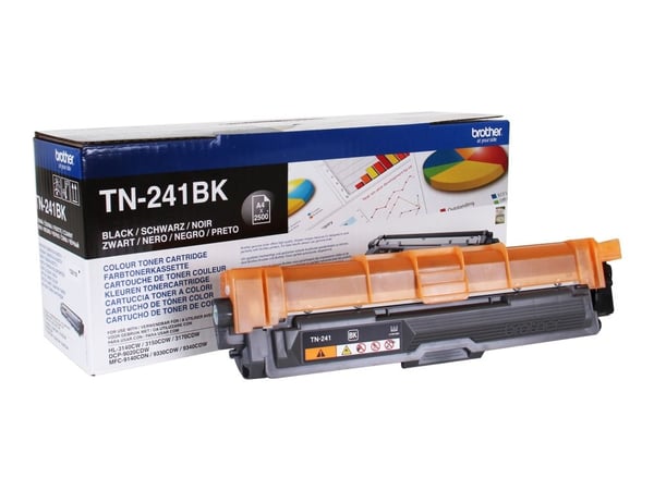 Brother TN241BK - 2-pack - svart - original - tonerpatron - for Brother DCP-9015CDW, DCP-9020CDW, HL-3150CDW, MFC-9140CDN