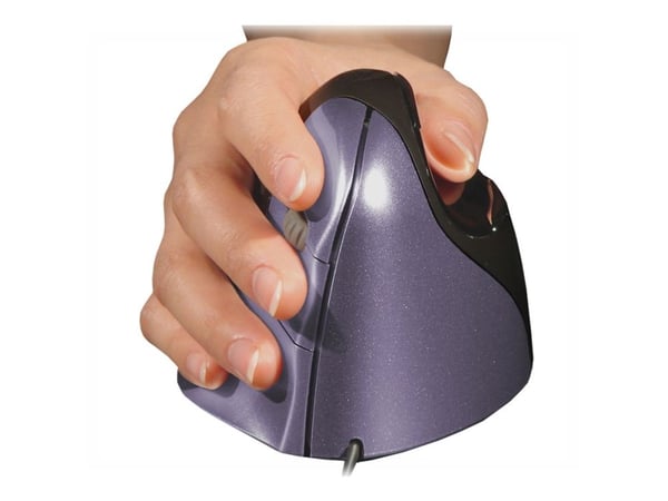 Bakker Elkhuizen Evoluent4 Small ergonomic vertical - Vertikal mus - høyrehendt - optisk - kablet