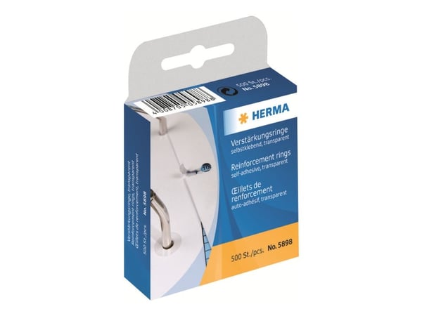 HERMA - Vahvistusrengas - läpinäkyvä (500 kpl)
