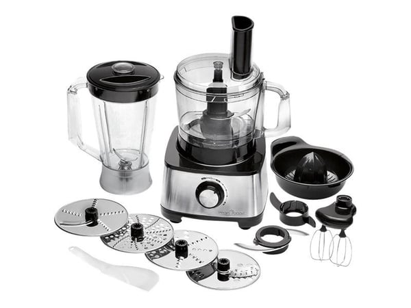 ProfiCook PC-KM 1063 - Kjøkkenmaskin - 1200 W - rustfritt stål / svart