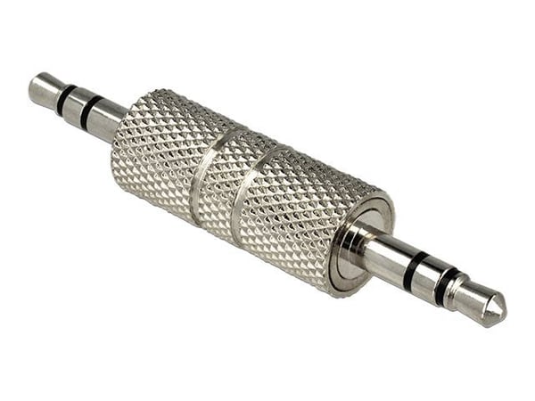Delock - Audiokopling - mini-phone stereo 3.5 mm hann til mini-phone stereo 3.5 mm hann - sølv