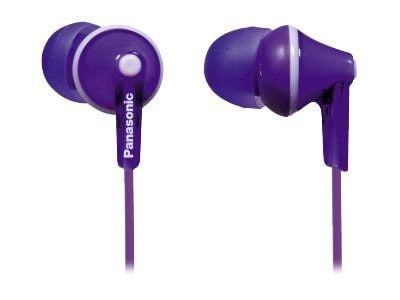 Panasonic RP-HJE125 - Ergofit - ørepropper - i øret - kablet - 3,5 mm jakk - fiolett