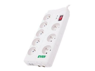 EVER Home - Overspenningsavleder - AC 230 V - utgangskontakter: 8 - 2 m kabel