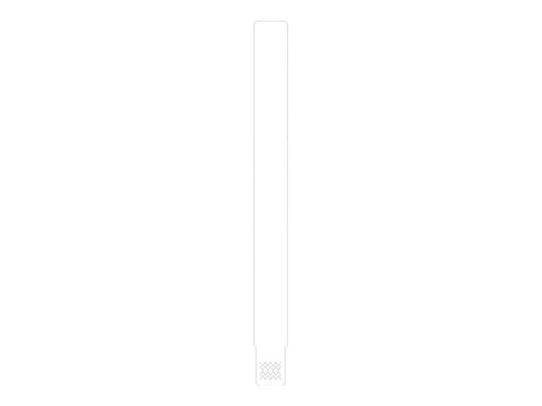 Zebra Z-Band UltraSoft - Polypropylen (PP) - adhesiv - hvit - 25.4 x 279.4 mm 1050 stk (6 rull(er) x 175) vinylarmbånd - for Zebra 110, 140, 220, Z...