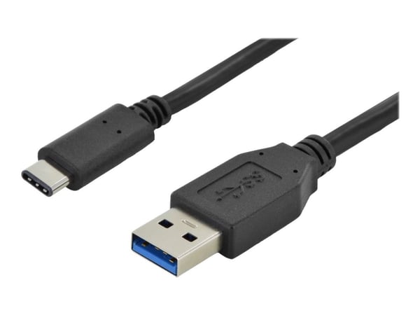 ASSMANN - USB-kaapeli - USB tyyppi A (uros) - USB-C (uros) - USB 3.0 - 1 m - muotoiltu - musta ASSMANN - USB-kaapeli - USB tyyppi A (uros) - USB-C (uros) - USB 3.0 - 1 m - muotoiltu - musta