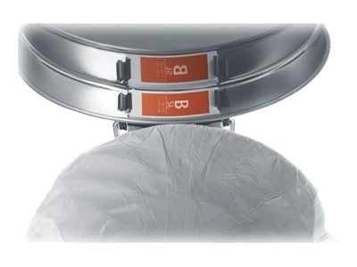 Brabantia Size B - Søppeldunkfôr - trekksnor - 5 L - høytetthetspolyetylen (LDPE) - hvit 20