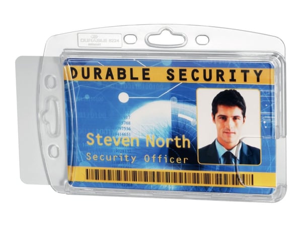 ID-kortholder Durable 54x85 mm akryl, til 2 ID-kort - (10 stk.)