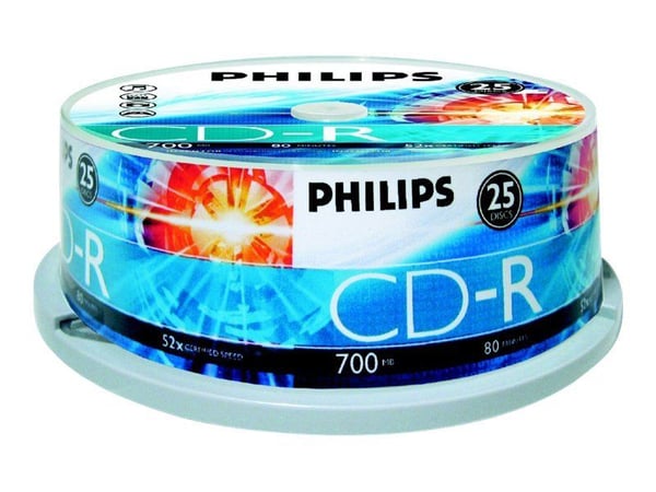 Philips CD-R CR7D5NB25/00, 52x, CD-R, 700 MB