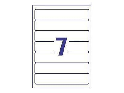 Avery Zweckform LR4760 - Hvit - 38 x 192 mm 175 etikett(er) (25 ark x 7 filmappeetiketter