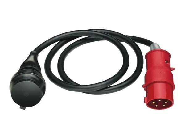 brennenstuhl H07RN-F 3G1,5 - Jatkojohto verkkovirralle - IEC 60309 16A (uros) - IEC 60309 16A (naaras) - 1,5 m - musta - Saksa