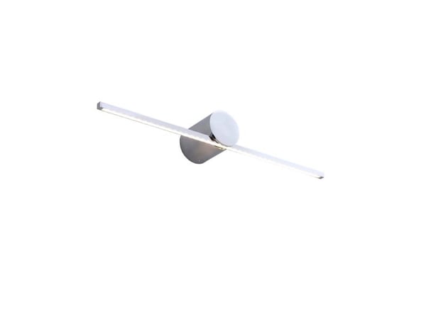 Light Prestige vegglampe i metall, krom, moderne slim, over/ved speil