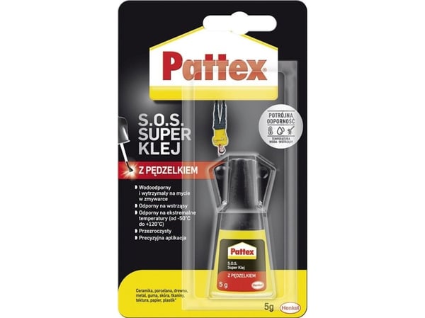 Pattex lim med pensel SUPER PATTEX S.O.S. 5 g