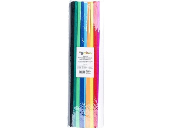 Gimboo GIMBOO rypytetty pehmopaperi, rullassa, 50x200cm, 10 kpl, sekavärit