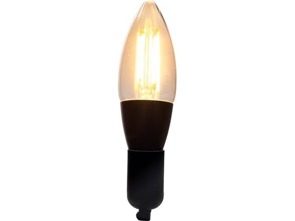 DENVER LBF-201 - LED-filamentlyspære - form: C35 - E14 - 4.9 W - varmt hvitt lys - 1800-2700 K