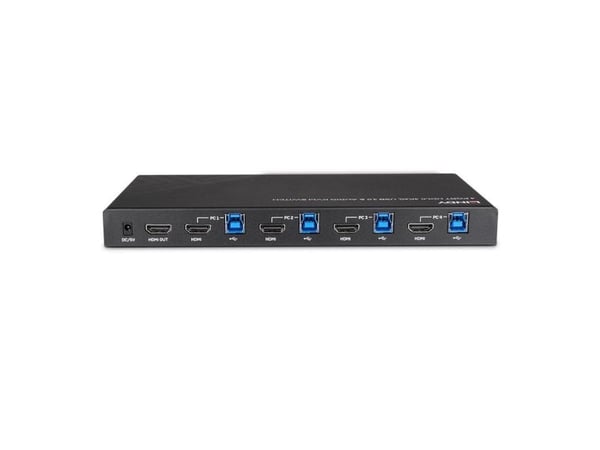 Lindy 39313, 4096 x 2160 piksler, 4K Ultra HD, Sort