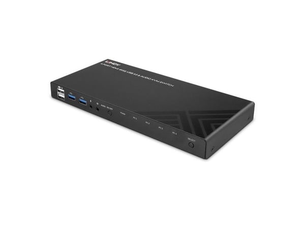Lindy 39313, 4096 x 2160 piksler, 4K Ultra HD, Sort