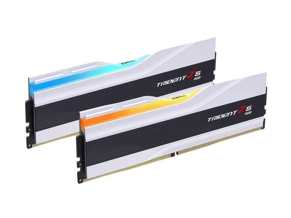 G.Skill Trident Z5 RGB - DDR5 - Sarja - 48 GB: 2 x 24 GB - DIMM 288-PIN - 8200 MHz / PC5-65600 - CL40 - 1,35 V - puskuroimaton - on-die ECC - valko...