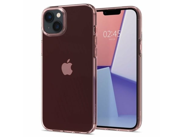 Spigen Crystal Flex, Suojus, Apple, iPhone 15 Plus, 17 cm (6.7"), Ruusu