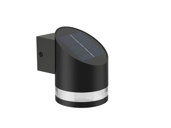 Philips Fyve aurinkokennovalaisin 1,5W, Seinävalaistus ulkotiloihin, musta, Muovi, IP44, Julkisivu, Puutarha, Patio, III