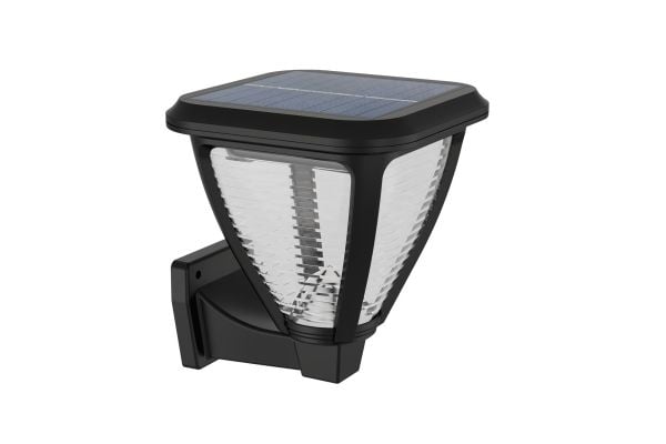 Philips Vapora aurinkokennovalaisin 1,5W, Seinävalaistus ulkotiloihin, musta, Muovi, IP44, Julkisivu, Puutarha, Patio, III