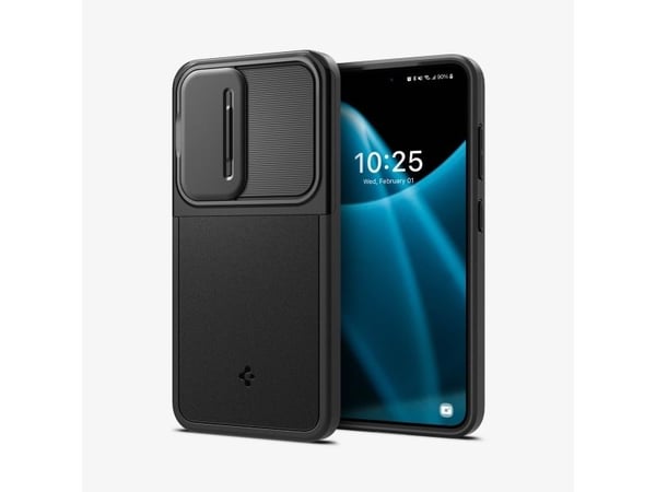 Spigen Optik Armor, Suojus, Samsung, Galaxy S24 Ultra, 15,8 cm (6.2"), musta