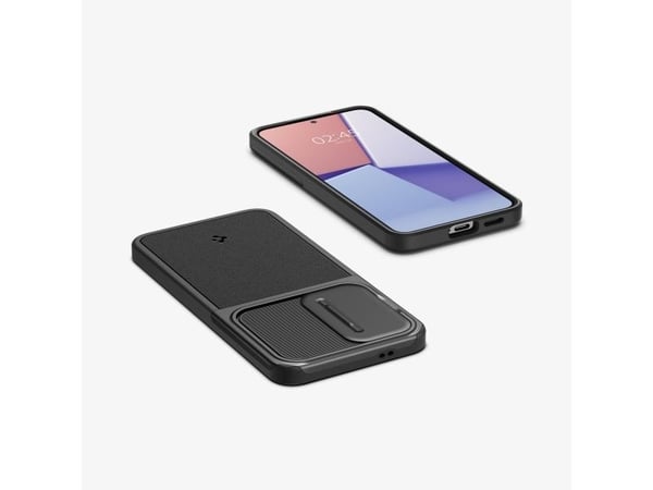 Spigen Optik Armor, Suojus, Samsung, Galaxy S24 Ultra, 15,8 cm (6.2"), musta