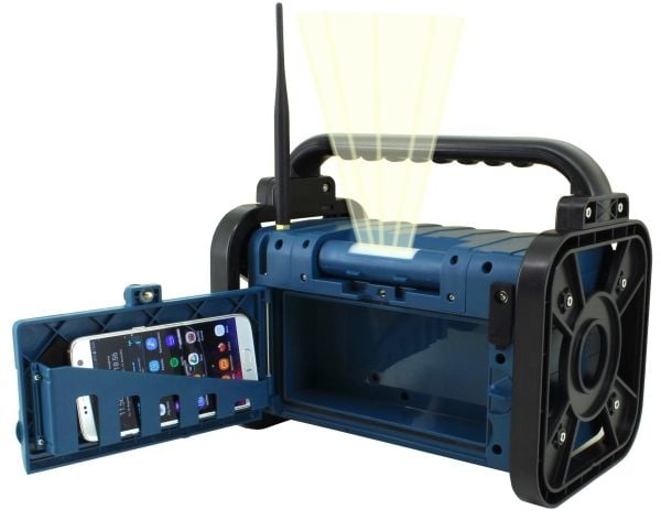 Soundmaster DAB85BL, Bærbar, DAB+, FM, 10 W, Svart, Blå, Monokromatisk, Rotasjon