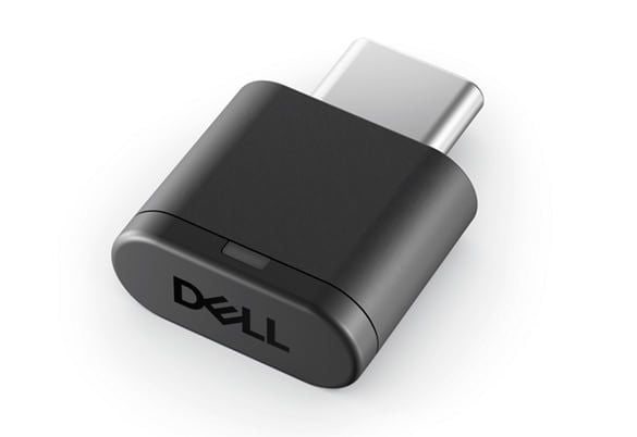 DELL HR024, USB-vastaanotin, 1,7 g, musta