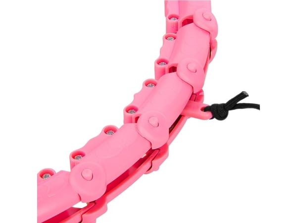 One Fitness hula hoop med knopper og vekter OHA02 rosa