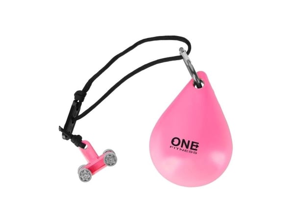One Fitness hula hoop med knopper og vekter OHA02 rosa