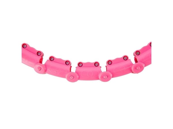 One Fitness hula hoop med knopper og vekter OHA02 rosa