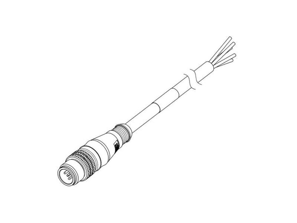 Molex 1200060240 Sensor-, actuator-stik, Stik 2.00 m Pol-tal (RJ): 4 1 kpl