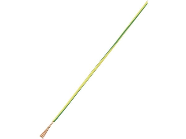 TRU COMPONENTS 1566838 Lanka LiY 1 x 0,75 mm² vihreä, keltainen 10 m