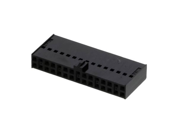 Molex 901420030 2.54mm Pitch C-Grid III Crimp Housing Dual Row, 30 Circuits, Black