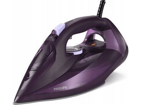 Philips Azur 7000 Series DST7051 - Dampstrykejern med automatisk slukking - såleplate: SteamGlide Elite - 2800 W - dark purple