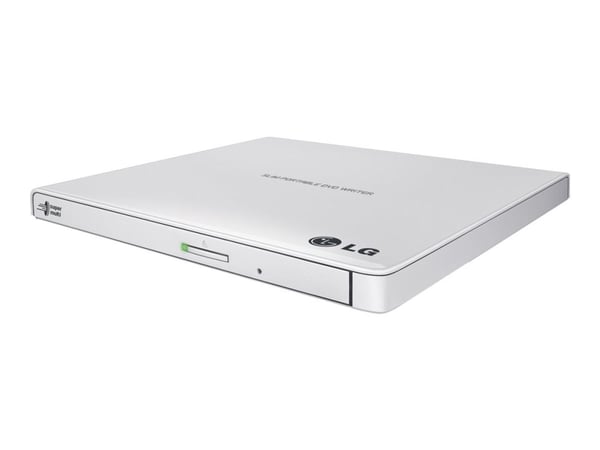LG GP57EW40 - Platestasjon - DVD±RW (±R DL) / DVD-RAM - 8x/8x/5x - USB 2.0 - ekstern - hvit