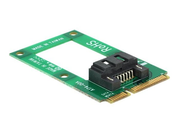 Delock MiniPCIe Converter mSATA full størrelse > 1 x SATA 7 Pin Buchse (95240)