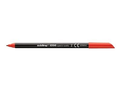 edding 1200 - Fiberspetspenna - svart - vattenbaserat bläck - 0.5-1 mm