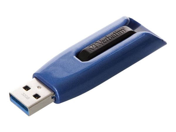 Verbatim Store 'n' Go V3 MAX - USB-flashstasjon - 128 GB - USB 3.0 - blå/svart