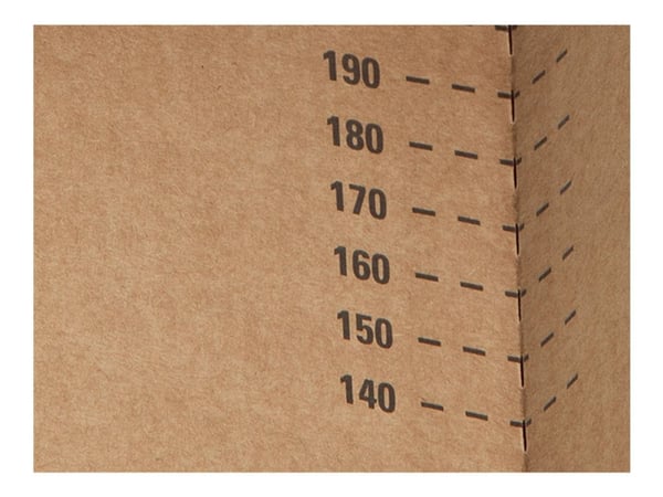 Brevlåda/postkasse, ColomPac®, brun, justerbar höjd, HxBxL 180-300 x 315 x 445 mm