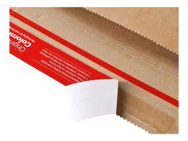 Brevlåda/postkasse, ColomPac®, brun, justerbar höjd, HxBxL 180-300 x 315 x 445 mm