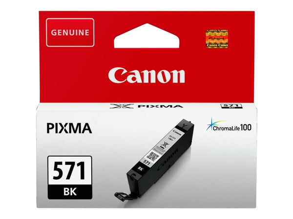 Canon CLI-571BK - 7 ml - svart - original - blekkbeholder - for PIXMA TS5051, TS5053, TS5055, TS6050, TS6051, TS6052, TS8051, TS8052, TS9050, TS9055