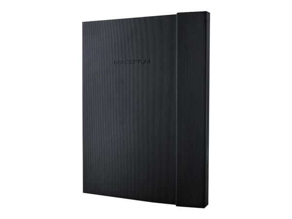 sigel Notizbuch "CONCEPTUM", DIN A4+ hoch, kariert, 97 Blatt edle "Softwave"-Oberfläche in schwarz, Seiten in chamois, - 1 Stück (CO141)