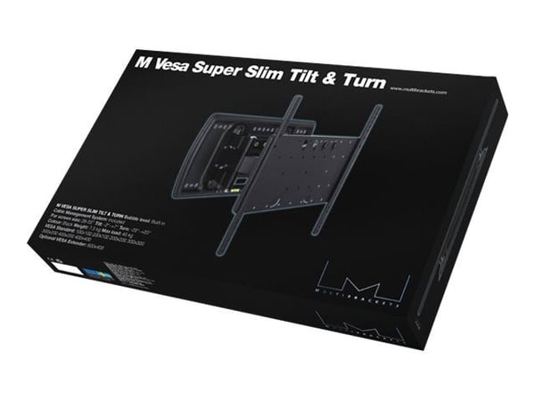 Multibrackets M VESA Super Slim Tilt & Turn - Monteringssett (veggmontering) - for flatpanel - svart - skjermstørrelse: 32"-65" - veggmonterbar Multibrackets M VESA Super Slim Tilt & Turn - Monteringssett (veggmontering) - for flatpanel - svart - skjermstørrelse: 32"-65" - veggmonterbar