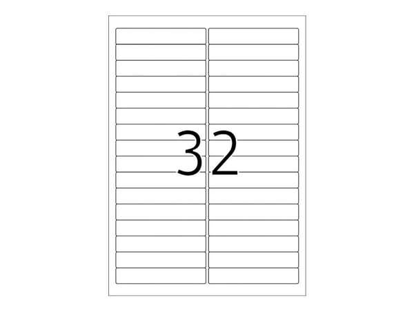 HERMA Special - Papir - matt - fjernbart selv-adhesiv - hvit - 96 x 16.9 mm 800 etikett(er) (25 ark x 32) merkelapper